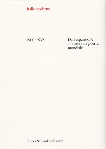 1900-1939 DALL'ESPANSIONE ALLA SECONDA GUERRA MONDIALE