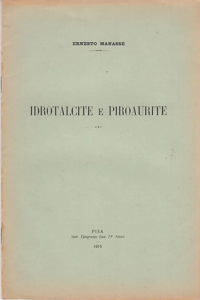 Idrotalcite E Piroaurite | Immagine principale