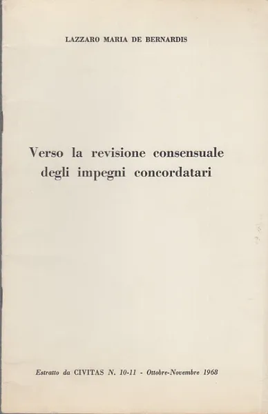 Verso La Revisione Consensuale Degli Impegni Concordatari | Immagine principale