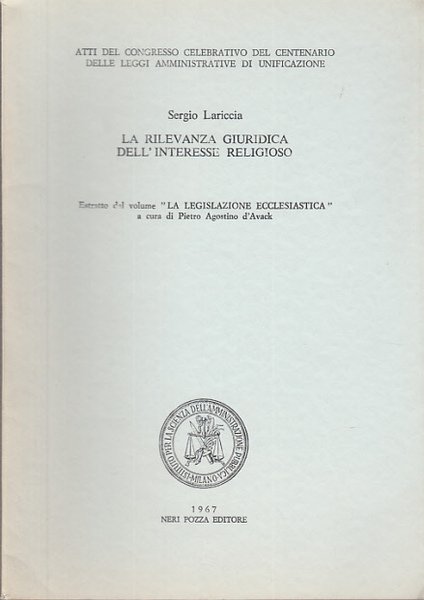 LA RILEVANZA GIURIDICA DELL'INTERESSE RELIGIOSO