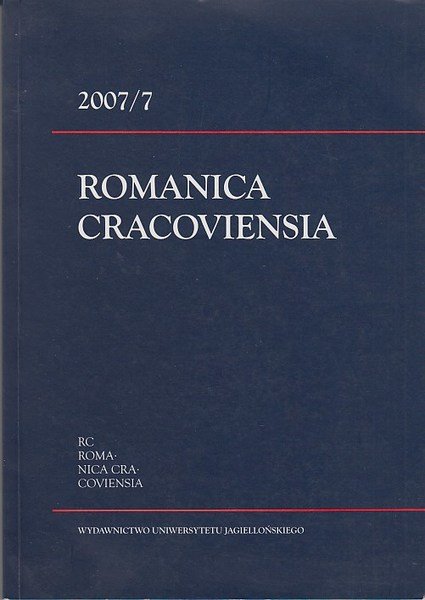 Romanica Cracoviensia 2007/7