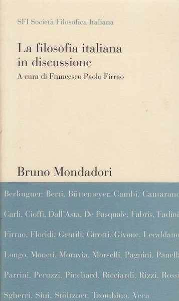 La filosofia italiana in discussione