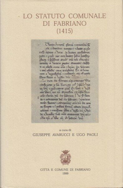 Lo statuto comunale di Fabriano (1415)