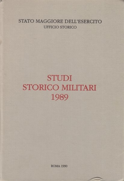 Memorie storiche militari 1989