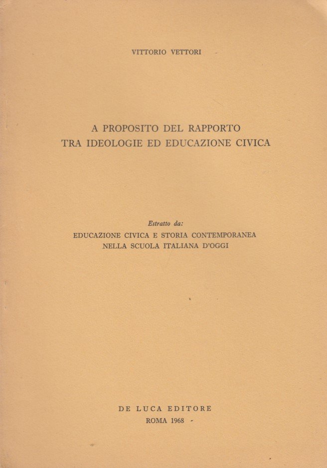A proposito del rapporto tra ideologie ed educazione civica