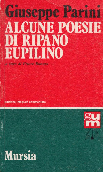 Alcune Poesie Di Ripano Eupilino