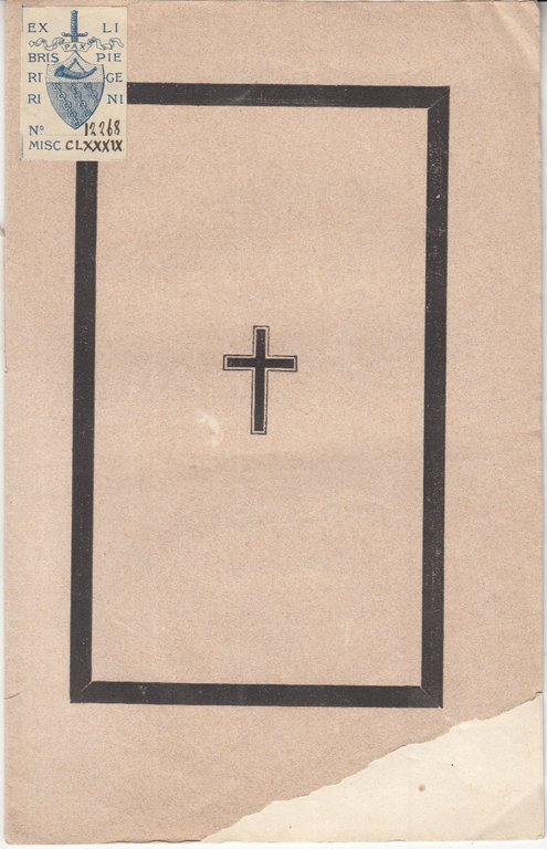 All'anima Desideratissima Del Cardinale Cosimo Corsi Ottimo Padre Pastore Vigilantissimo …