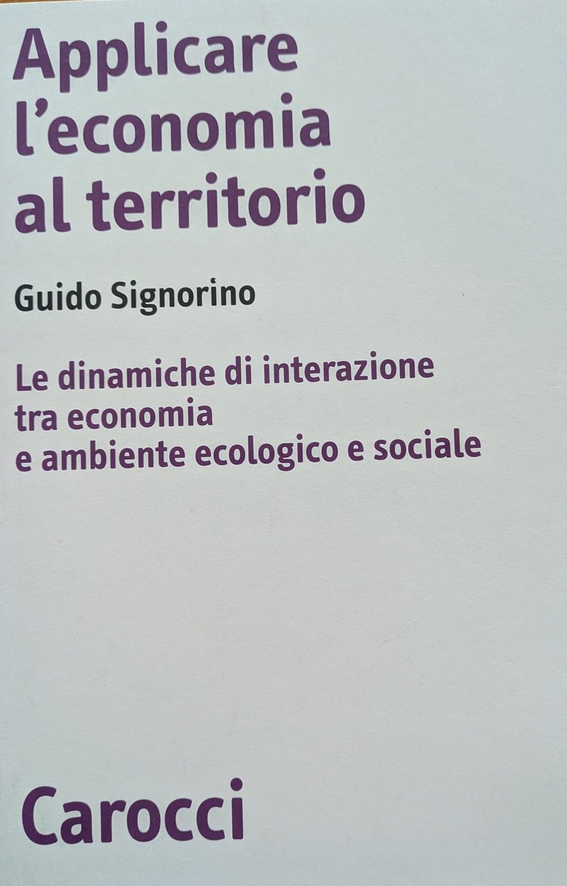 Applicare l'economia al territorio. Le dinamiche di interazione tra economia …