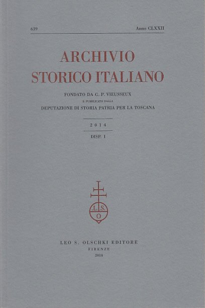 ARCHIVIO STORICO ITALIANO ANNO CLXXII N. 639 DISP. I 2014 …