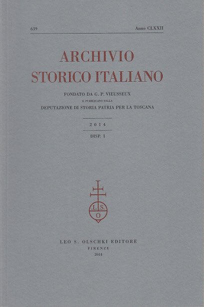 ARCHIVIO STORICO ITALIANO ANNO CLXXII N. 639 DISP. I 2014 …