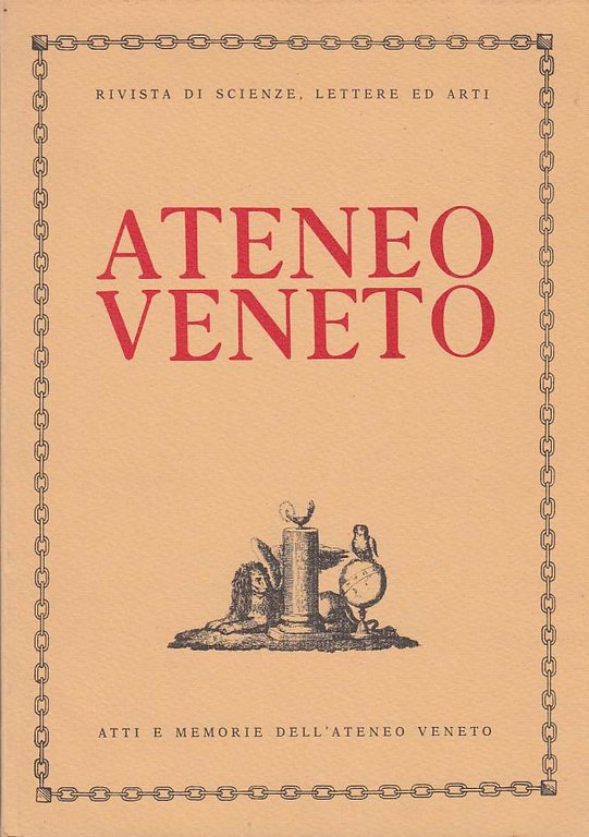 Ateneo Veneto Anno 1994 182° Anno Accademico Atti E Memorie …