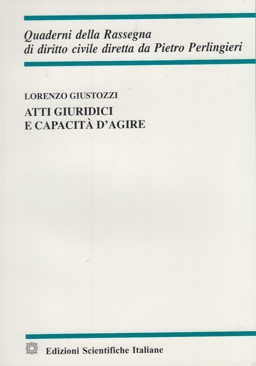 Atti giuridici a capacità d'agire
