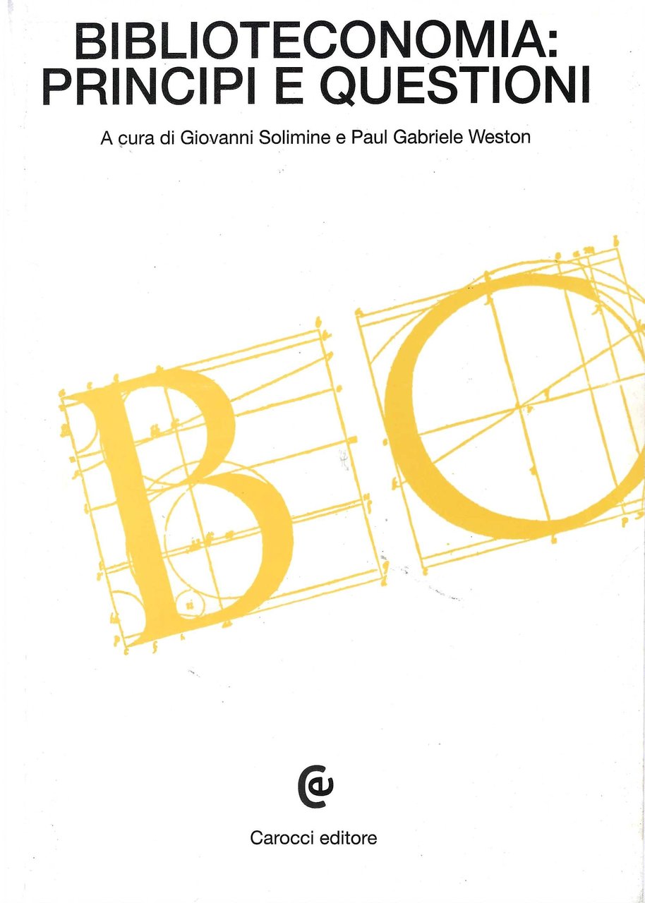 Biblioteconomia: principi e questioni | Immagine principale