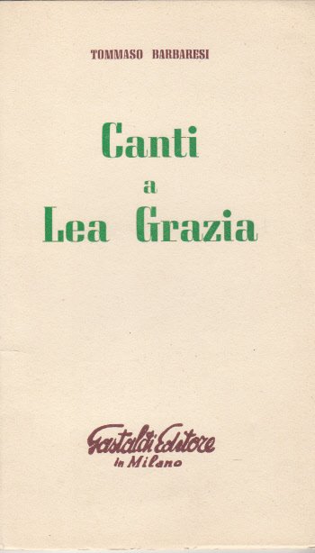 CANTI A LEA GRAZIA