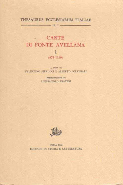 Carte di Fonte Avellana 1 1975-1139