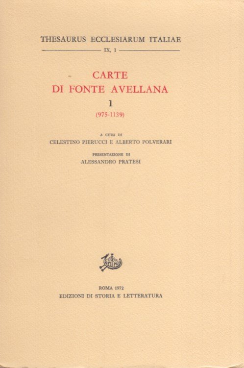 Carte di Fonte Avellana 1 975-1139