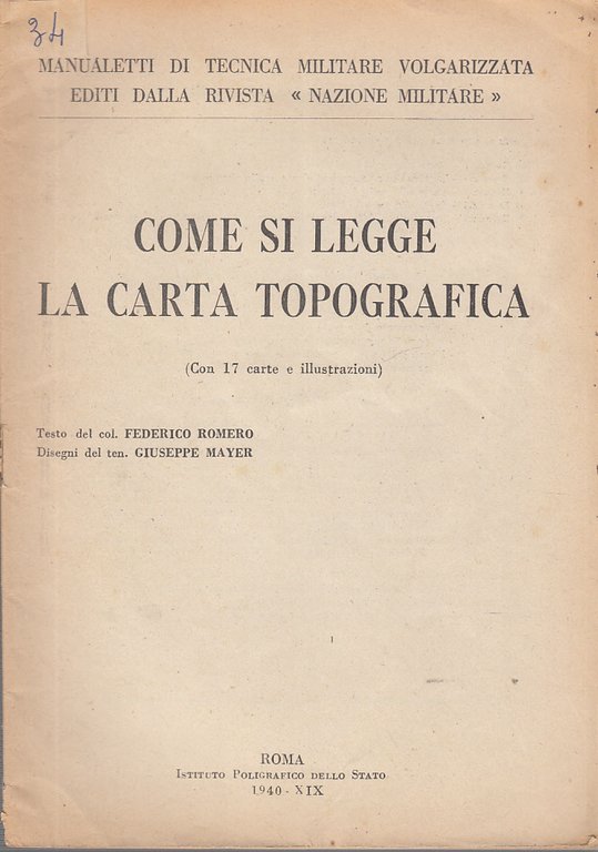 COME SI LEGGE LA CARTA TOPOGRAFICA