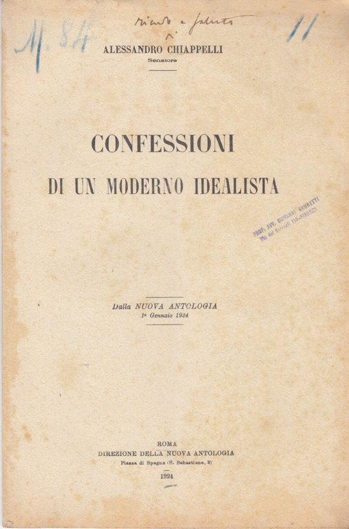Confessioni Di Un Moderno Idealista
