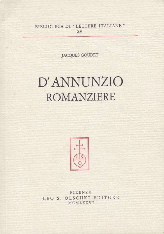 D'Annunzio romanziere