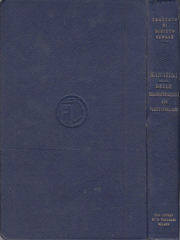 Delle Contravvenzioni In Particolare Libro Iii