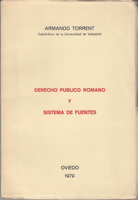 DERECHO PUBLICO ROMANO Y SISTEMA DE FUENTES