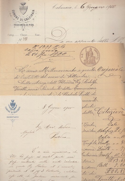 Documenti Manoscritti Aventi Ad Oggetto La Riscossione Di Un Credito …