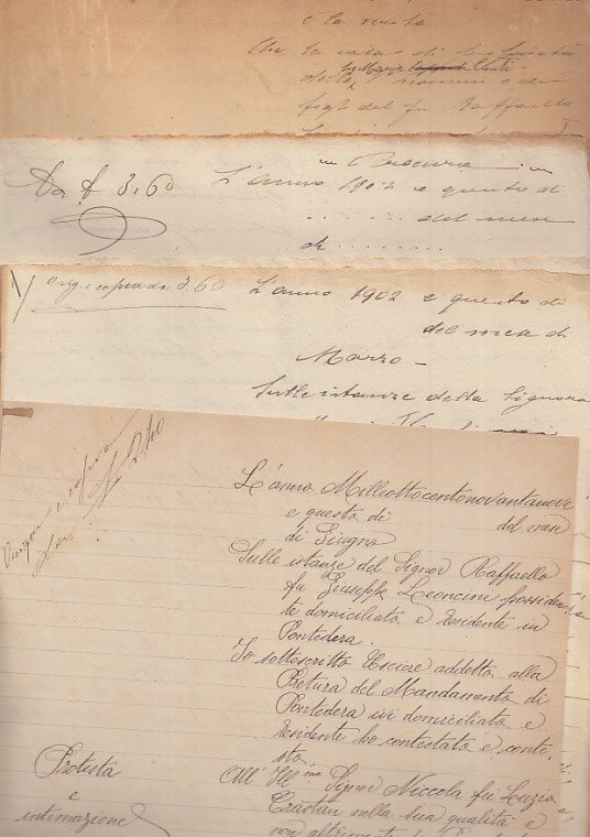 Documenti Manoscritti Aventi Ad Oggetto Una Causa Tra Raffaello Fu …