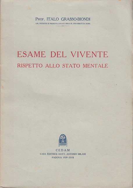 Esame Del Vivente Rispetto Allo Stato Mentale