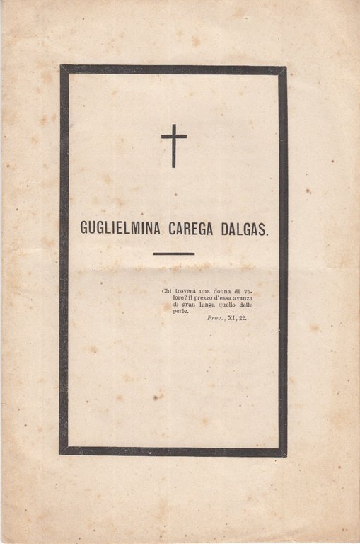 GUGLIELMINA CAREGA DALGAS