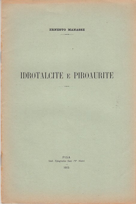 Idrotalcite E Piroaurite