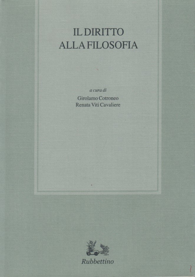 Il diritto alla filosofia