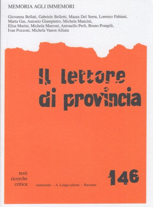 Il lettore di provincia 146. Il lettore di provincia