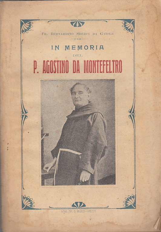 IN MEMORIA DI P. AGOSTINO DA MONTEFELTRO