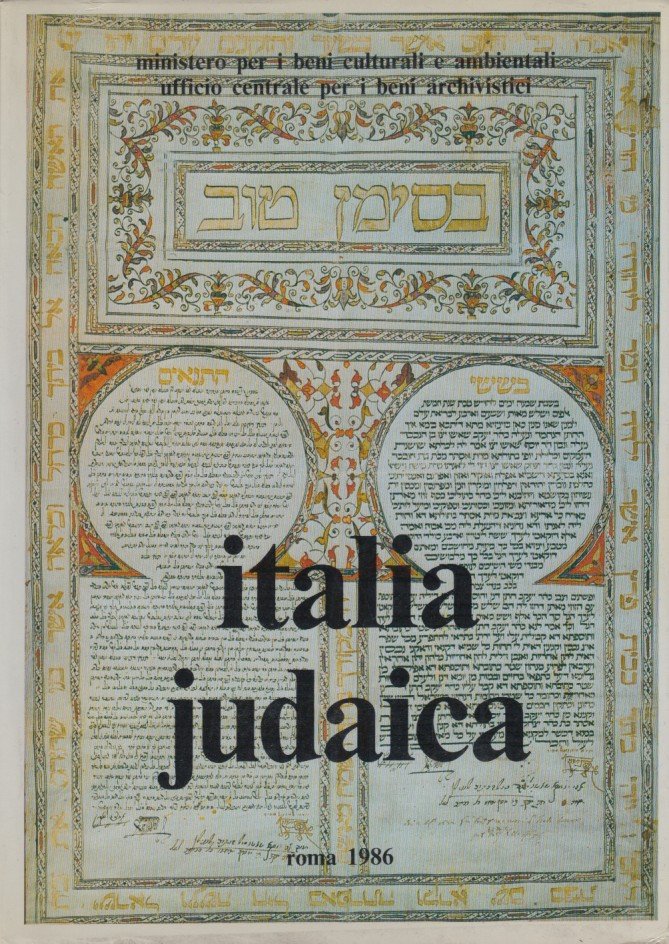 Italia Judaica. Gli ebrei in Italia tra Rinascimento ed Età …