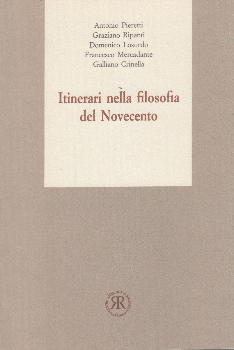 Itinerari nella filosofia del Novecento