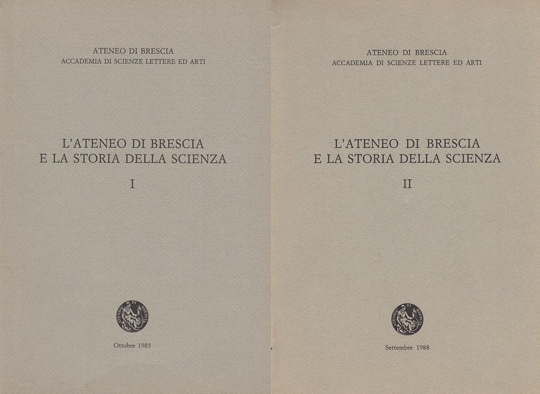 L'Ateneo di Brescia e la storia della scienza