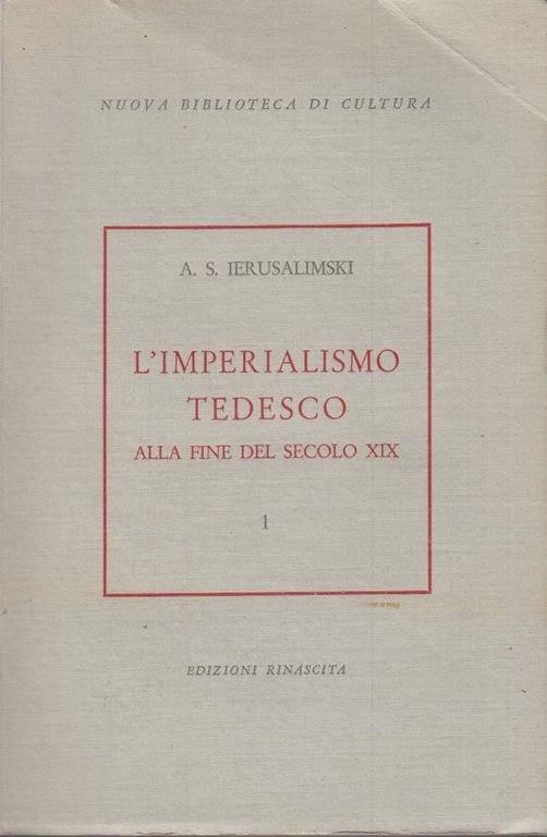 L'imperialismo tedesco alla fine del secolo XIX