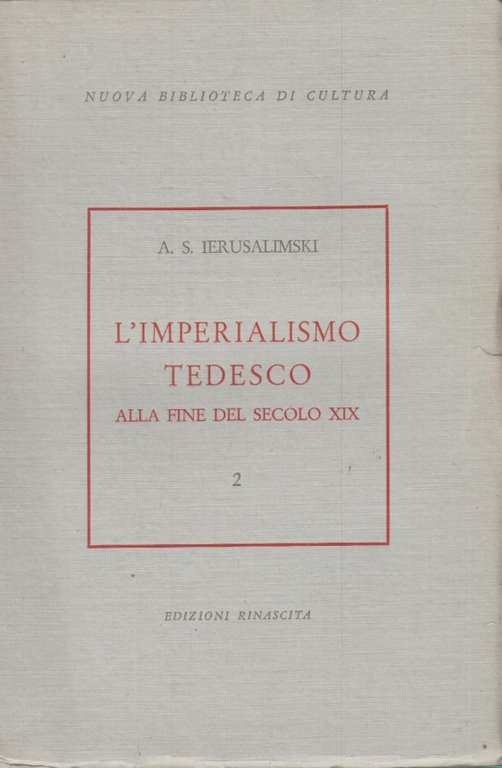 L'imperialismo tedesco alla fine del secolo XIX