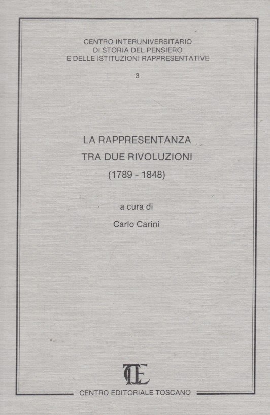 La rappresentanza tra due rivoluzioni (1789-1848)