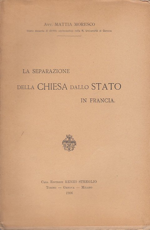 LA SEPARAZIONE DELLA CHIESA DALLO STATO IN FRANCIA