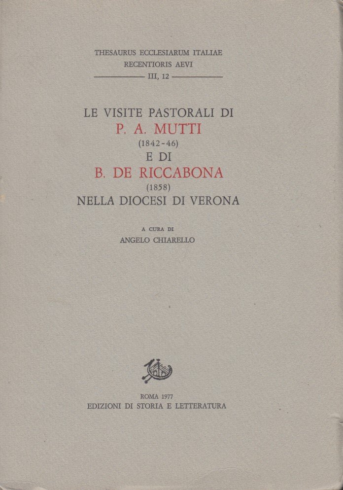 Le visite pastorali di P. A. Mutti (1842-46) e di …