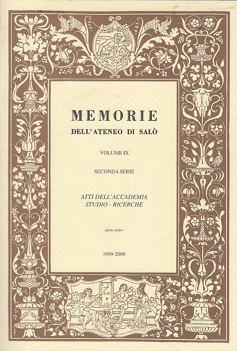 MEMORIE DELL'ATENEO DI SAL VOLUME IX SECONDA SERIE ATTI DELL'ACCADEMIA …