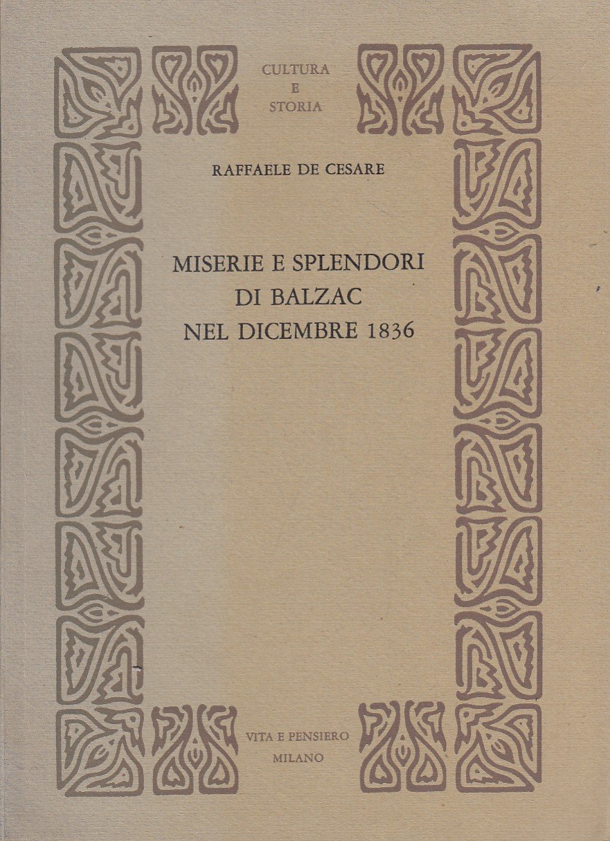 Miseria e splendori di Balzac nel Dicembre 1836