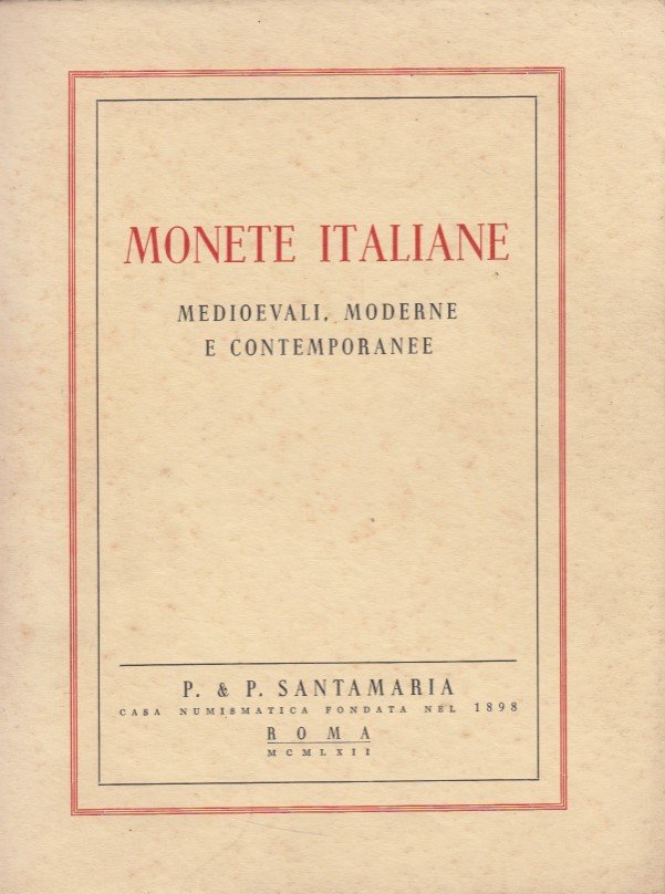 Monete Italiane Medioevali, moderne e contemporanee