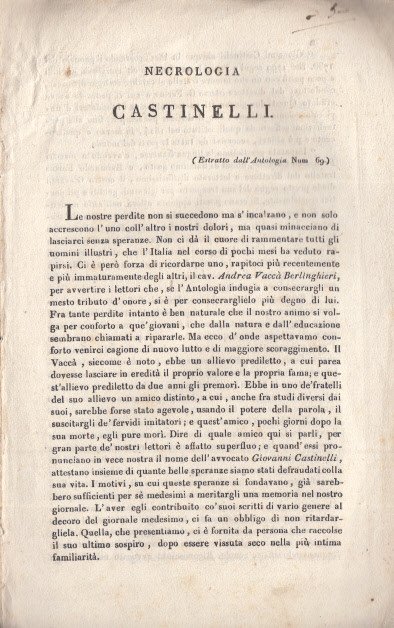 Necrologia Castinelli