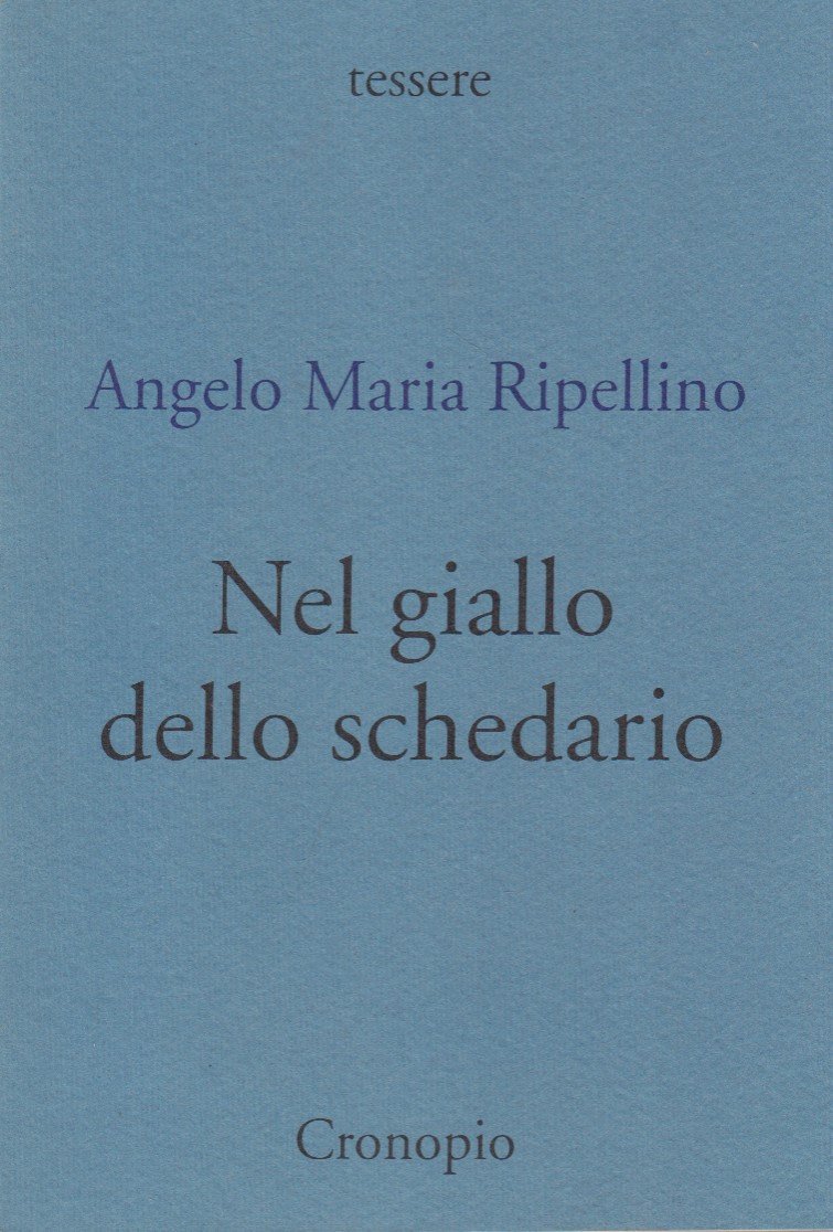 Nel giallo dello schedario. Note e recensioni in forma di …