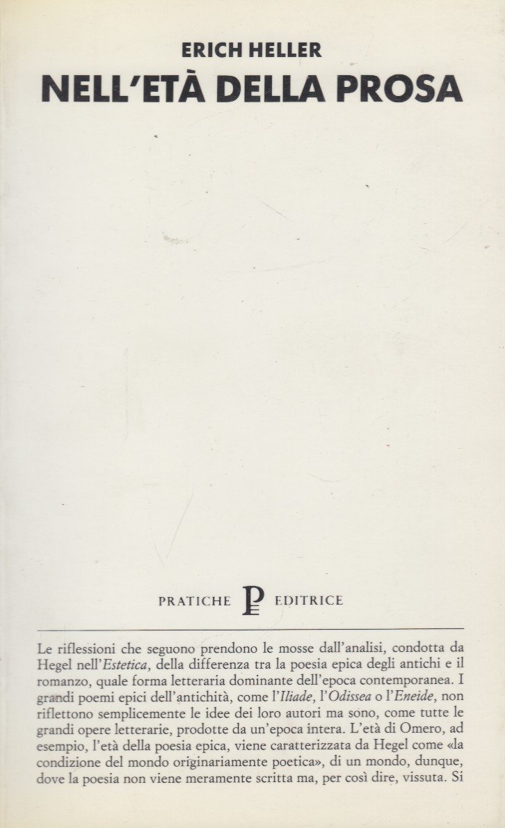 Nell'età della prosa