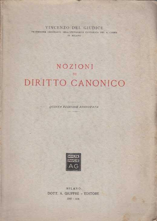 Nozioni Di Diritto Canonico