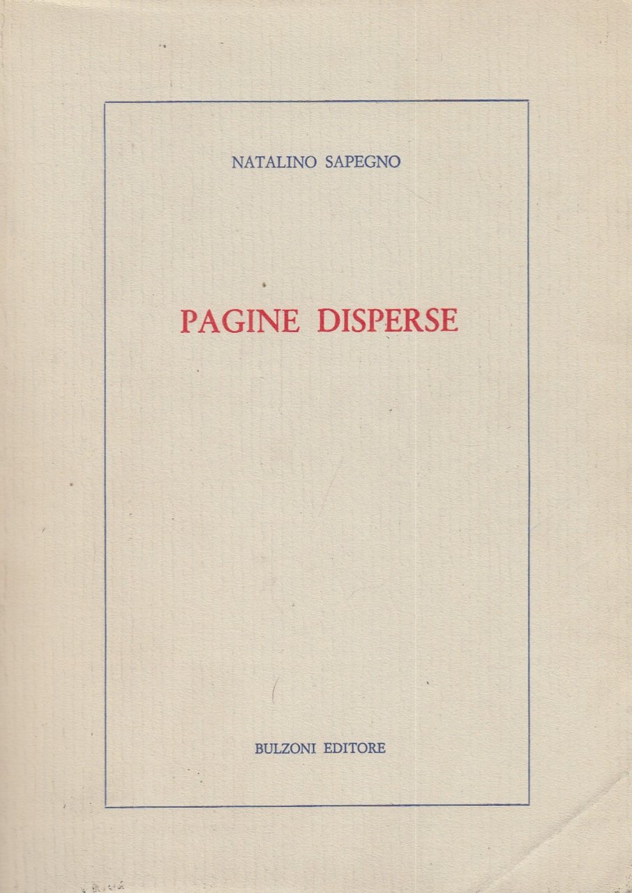 Pagine disperse