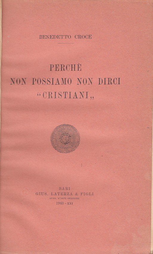 Perche' non possiamo non dirci cristiani | Immagine principale